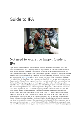 Guide to IPA