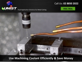 Use Machining Coolant Efficiently & Save Money