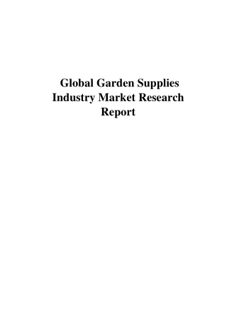Global_Garden_Supplies_Markets-Futuristic_Reports