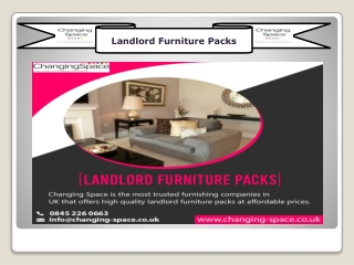 Landlord Furniture Packs