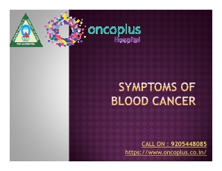 symptoms of blood cancer