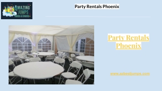 Party Rentals Phoenix