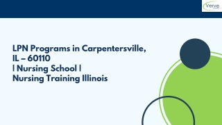 LPN Programs in Carpentersville, IL – 60110 | Nursing School | Nursing Training