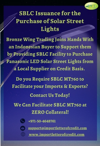 Infographics – SBLC Facility – SBLC Providers in Dubai