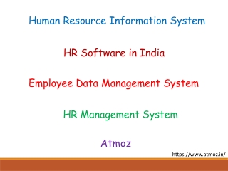 Human Resource Information System | HR Software in India by Atmoz