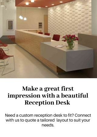 Reception Desks For Your Office