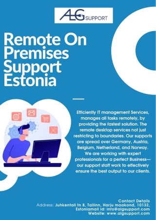 Remote On Premises Support Estonia