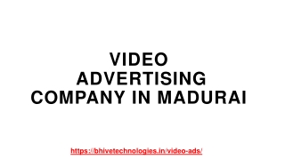 Video Advertising  Company In Madurai