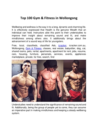 Top 100 Gym & Fitness in Wollongong