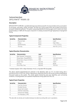 Best Rigid Polyurethane Foam Chemical Suppliers In India