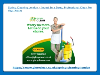 Spring Cleaning London – Invest In a Deep, Professional Clean For Your Home