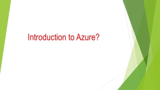 Introduction to Azure