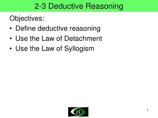 2-3 Deductive Reasoning