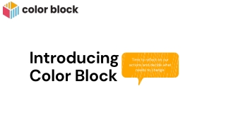 Introduction To Color Block And Its Services