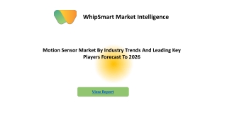 Motion Sensor Market