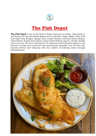 5% Off - The Fish Depot Delivery & Takeaway Menu Oxley, QLD