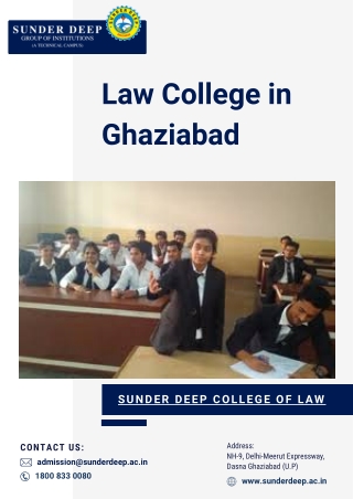 Law College in Ghaziabad | BA LLB Colleges in Delhi | LLB after Graduation