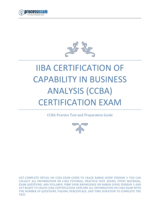 IIBA CCBA Exam Study Guide: Everything You Need to Know