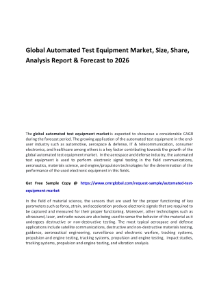 Global Automated Test Equipment Market