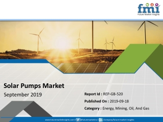Solar Pumps Market: Lowering Price of Solar Module Translating into Increased