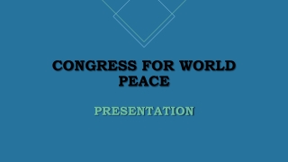 Congress for world peace
