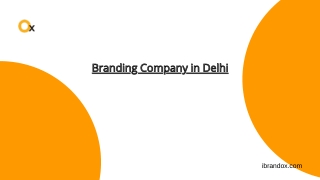 Brand Your Company With Branding Designing Company in Delhi