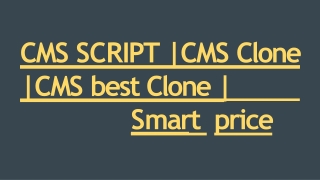 Best CMS Clone Script - DOD IT Solutions