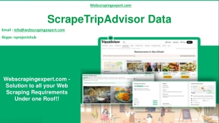 ScrapeTripAdvisor Data