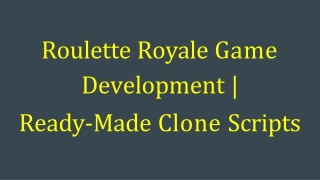 Roulette Royale Game Development - DOD IT SOLUTIONS