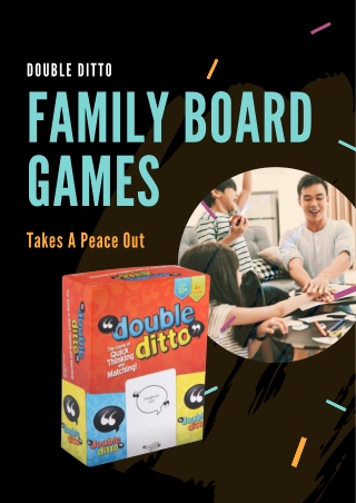 Double Ditto Family Board Games Takes A Peace Out