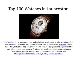 Top 100 Watches in Launceston