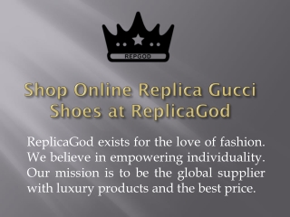 Shop Online Replica Gucci Shoes at ReplicaGod
