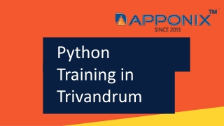 Python Training in Trivandrum