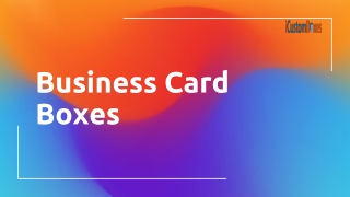 Get Boxes for Business Cards Wholesale at ICustomBoxes