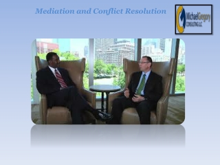 Mediation and Conflict Resolution