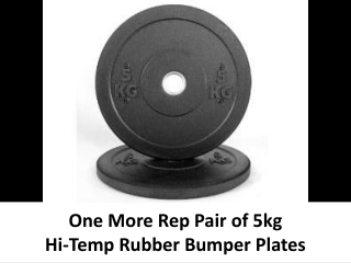 Onemorerep 5kg Rubber Bumper Plates Pair