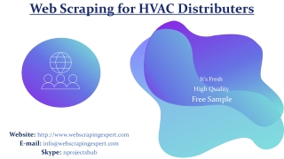 Web Scraping for HVAC Distributers