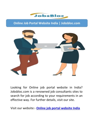 Online Job Portal Website India | Jobsbloc.com
