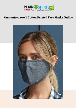 Guaranteed 100% Cotton Printed Face Masks Online