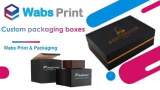 Custom packaging Boxes offered by Wabs Print & Packaging in the UK