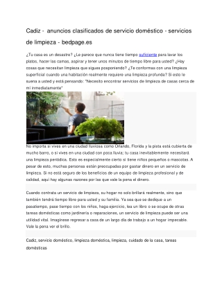 Cadiz - anuncios clasificados de servicio doméstico - servicios de limpieza - bedpage.es-converted-converted