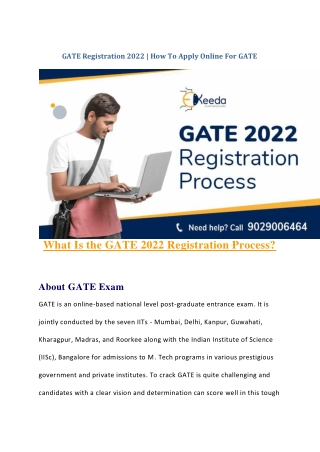 GATE Registration 2022 - How To Apply Online For GATE