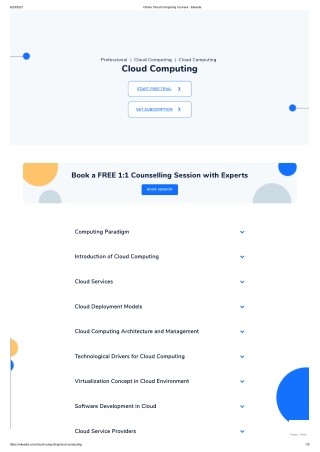 Online Cloud Computing Courses - Ekeeda