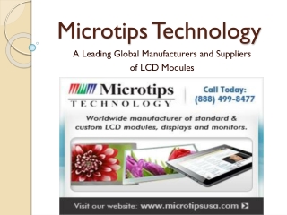 Microtips Technology -A Global Manufacturers and Suppliers of LCD Modules in USA