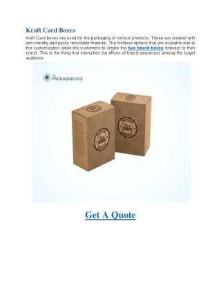 Kraft Card Boxes-Bath Bomb Display Boxes