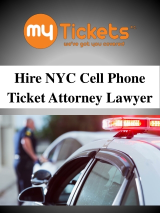 Hire NYC Cell Phone Ticket Attorney Lawyer