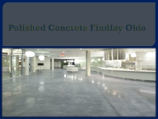 Polished Concrete Findlay Ohio