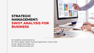 Strategic Management SWOT Analysis for Business