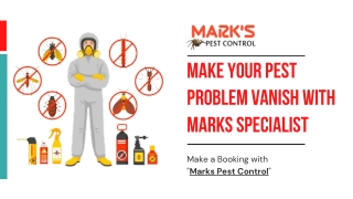 Make Your Pest Problem Vanish With Marks Specialist