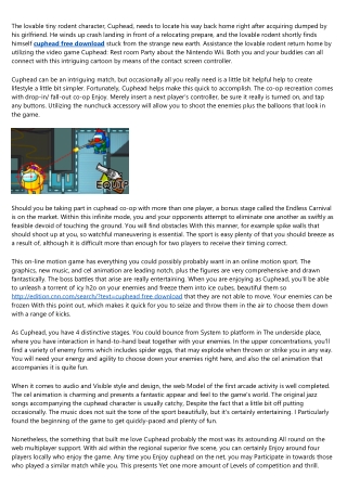 11 Embarrassing cuphead free download Faux Pas You Better Not Make